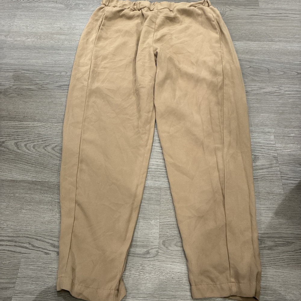 Iman Beige Pull On Career Dress Pants | Size L